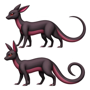 Salazzle-Umbreon-Fakémon-hybrid-creature (full body)  sticker