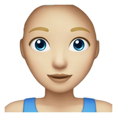 blond women , white skin , blue eyes sticker