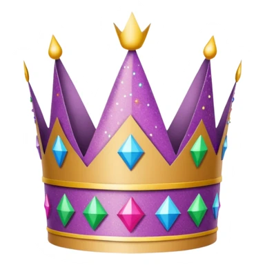 birthday cardboard ncrown sticker