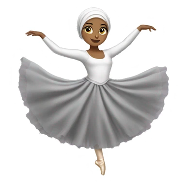 hijabi ballerina sticker
