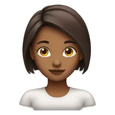 Brunette girl relax  sticker