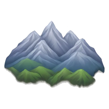 Drawing of mountains  sticker