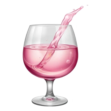 pink drink in a whiskey glass  sticker