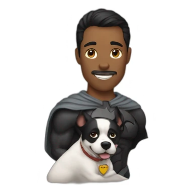 batman loves dogs sticker