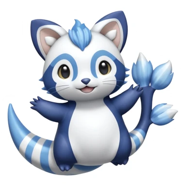 Oceanic Hydrothermal Hydroelectric Whirly Camerupt-Furret-Meowstic-Wailmer-fusion-hybrid (full body) sticker