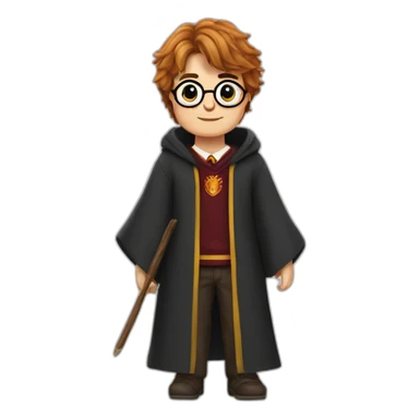 harry potter sur un ours sticker