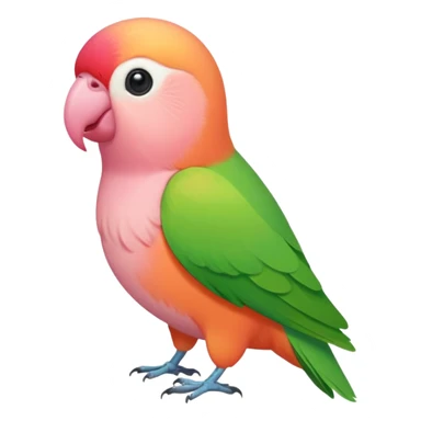 A peach-faced lovebird sticker