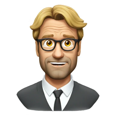 Klopp dizzy head sticker