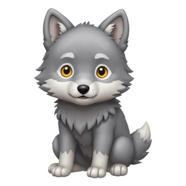 a full body of baby wolf 



















 sticker