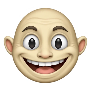 Troll face  which use in edits sticker