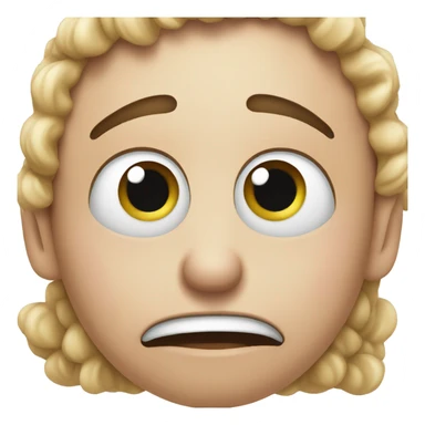 Gross surprised face sticker