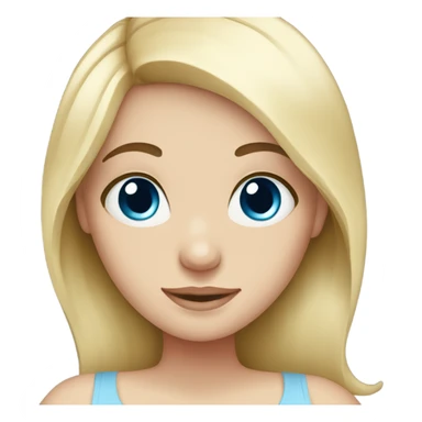 pregnant white blonde girl with blue eyes sticker