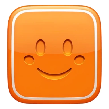 orange square with 'OK' text sticker