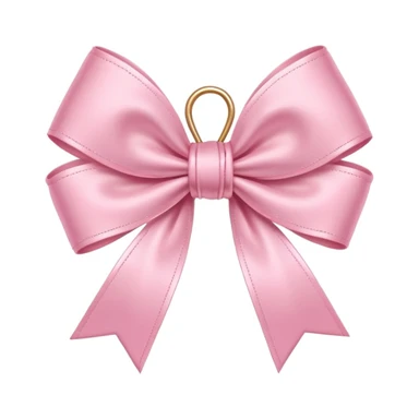 sakura bow with heart-shaped loops sticker