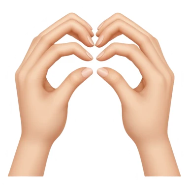 hands form a heart sticker