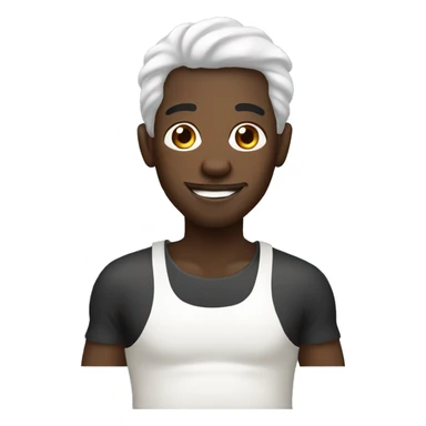 black guy with milk sticker