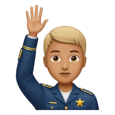 Hitler salute arm raised sticker