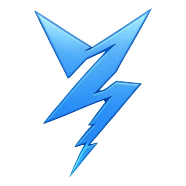 Thunderbolt blue sticker