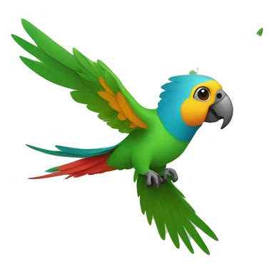  parrot flying a drone sticker