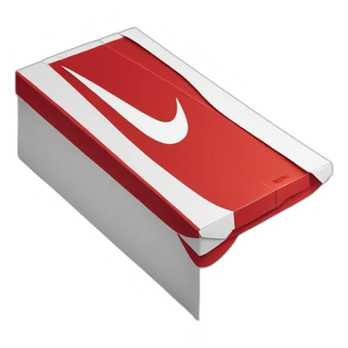 Red nike shoe box sticker