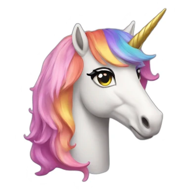 Lady Gaga rainbow unicorn sticker