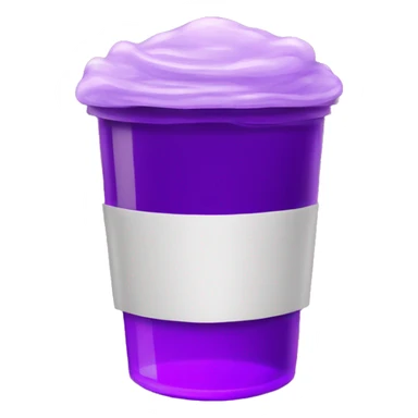 A double cup of purple liquid  sticker