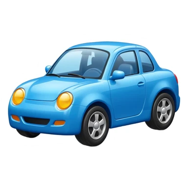create cute Toy car blue color sticker
