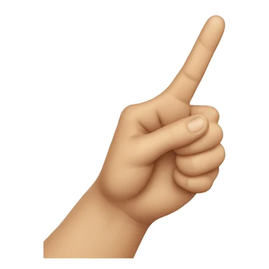 hand making the peace symbol but with the thumb out  sticker