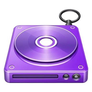 purple dvd drive sticker