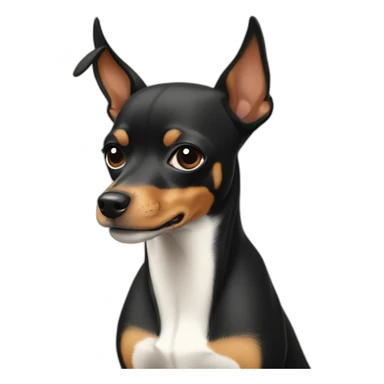english toy terrier sticker