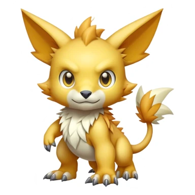 Cute cool Digimon-animal-hybrid full body sticker