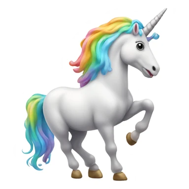 A unicorn farting sticker