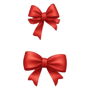Red bow sticker