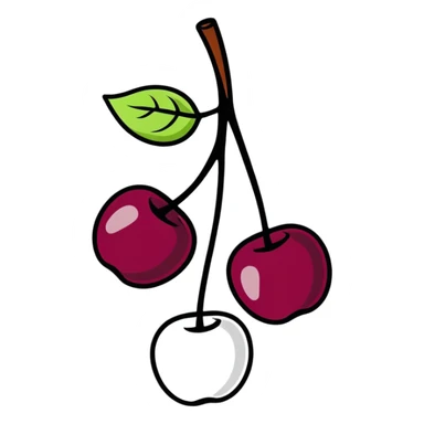 black cherry sticker