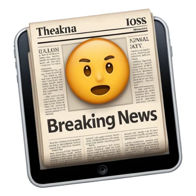 Breaking news sticker