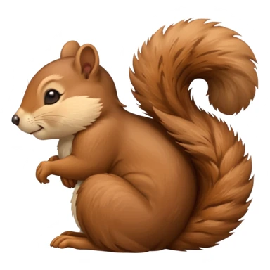 Sleeping squirrel sticker