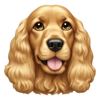golden cocker spaniel with a halo sticker