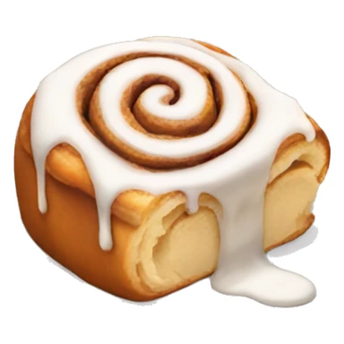 cinnamon roll with icing  sticker