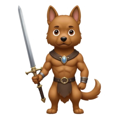 собака з мечем sticker