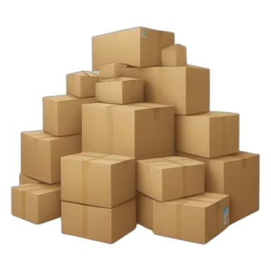 pile of boxes sticker
