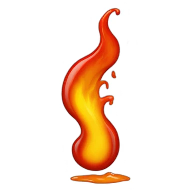 Hot sauce fire sticker