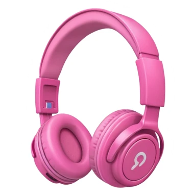 Pink headphones sticker