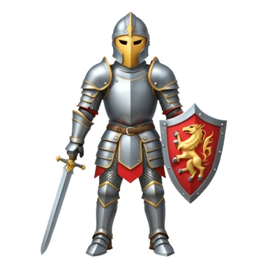 aggressive knight full body sticker