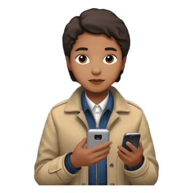 Rider with phone,Metro Riders, inside metro train, no transparent, with background,full image , negative transparent, positive background. sticker