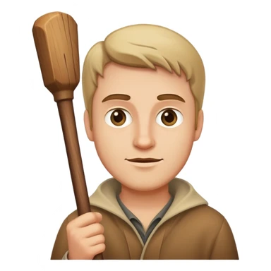 guy with a stick sticker