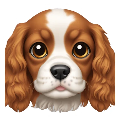 cavalier king charles spaniel puppy sticker