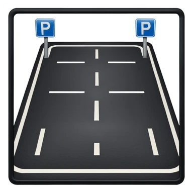 Parking place sticker