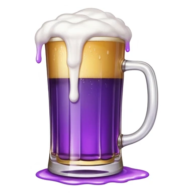 beer white and purple sticker