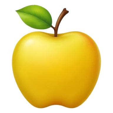 Yellow version of green apple sticker