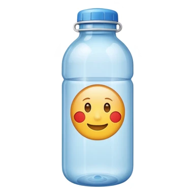 water bottle empty sticker